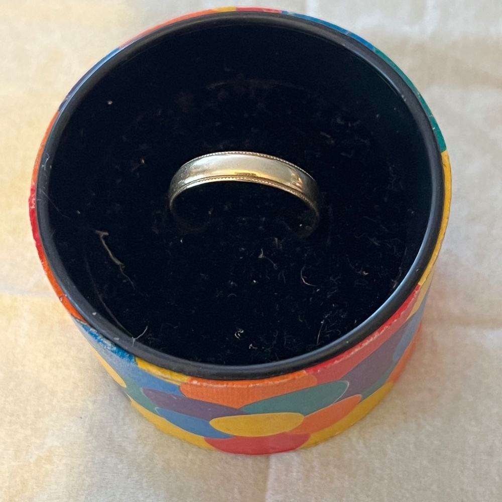 14K solid gold wedding ring